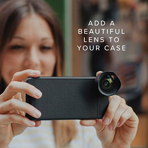 iPhone 8 / iPhone 7 Case || Moment Photo Case in Black Canvas - Thin, Protective, Wrist Strap Friendly case for Camera Lovers. - Pro Travel Gear ShopWirelessMoment