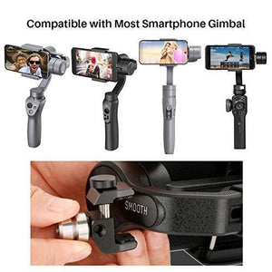 Universal Counterweight for DJI Osmo Mobile 2,Zhiyun Smooth 4,Smooth Q,Feiyu Vimble 2,Moza,Evo and Other Phone Gimbal Stabilizer Mount Weight to Moment Phone Lens Filter Supports Up to 64g（PT4） - Pro Travel Gear ShopWirelessArcen