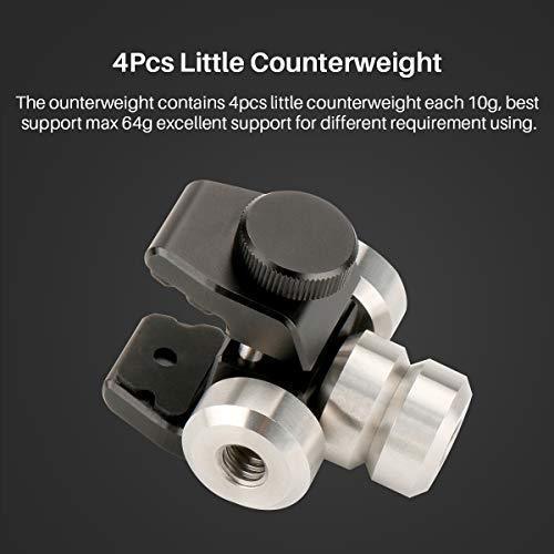 Universal Counterweight for DJI Osmo Mobile 2,Zhiyun Smooth 4,Smooth Q,Feiyu Vimble 2,Moza,Evo and Other Phone Gimbal Stabilizer Mount Weight to Moment Phone Lens Filter Supports Up to 64g（PT4） - Pro Travel Gear ShopWirelessArcen